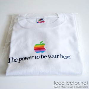 vintage 80s apple computer t--shirt power to be your best