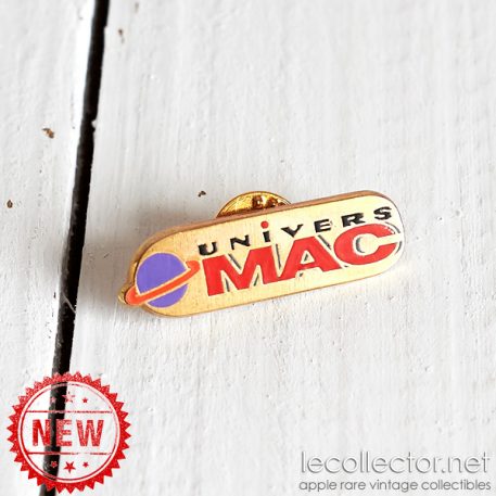 Univers Mac magazine promotionnal lapel pin