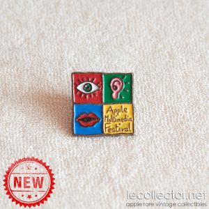 Apple multimedia festival rare lapel pin 90s