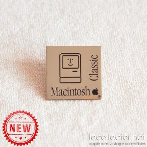 Macintosh Classic vintage Apple computer lapel pin very rare silver version