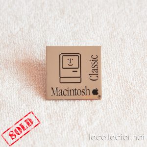 Macintosh Classic vintage Apple computer lapel pin very rare silver version sold out