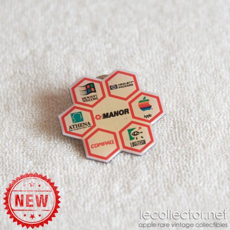 Manor multi-brands Switzerland Apple computer lapel pin