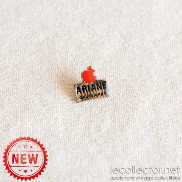 Red Apple Computer Ariane Guadeloupe authorized reseller lapel pin