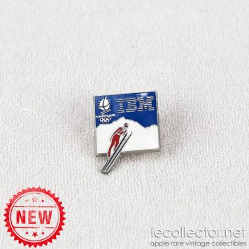 Olympic games Albertville 92 ski IBM lapel pin