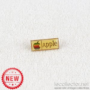 Tiny Apple gold rainbow very rare lapel pin