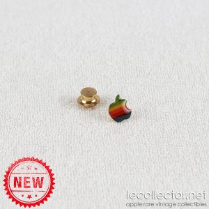 Apple rainbow 6 colors epoxy commercial french lapel pin