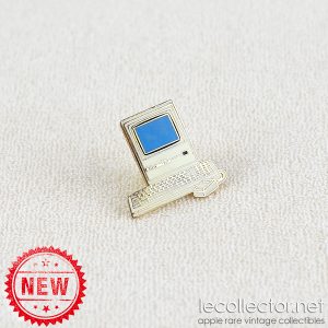 Macintosh Plus Tablo Paris blue variant hard enamel lapel pin