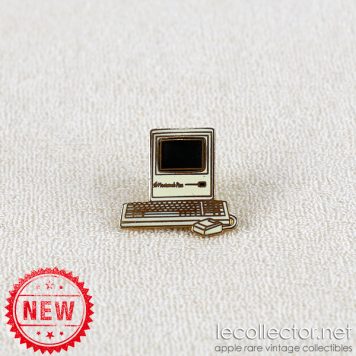 Macintosh Plus Tablo Paris gray variant hard enamel lapel pin
