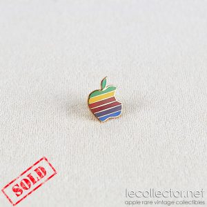 Apple computer 6 colors hard enamel king size lapel pin made in USA
