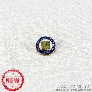 IBM Essonnes factory fifty years 1991 computer chip lapel pin